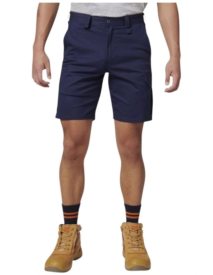 Core Basic Stretch Drill Cargo Shorts in Navy image 1