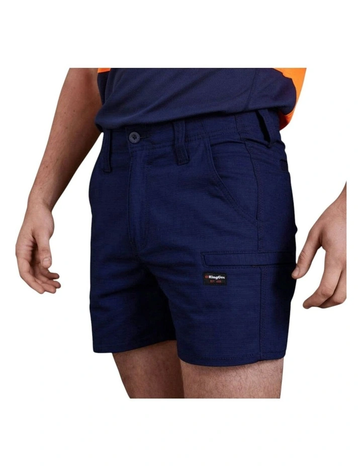 Workcool Pro Stretch Cuffed Shorts in Navy image 5