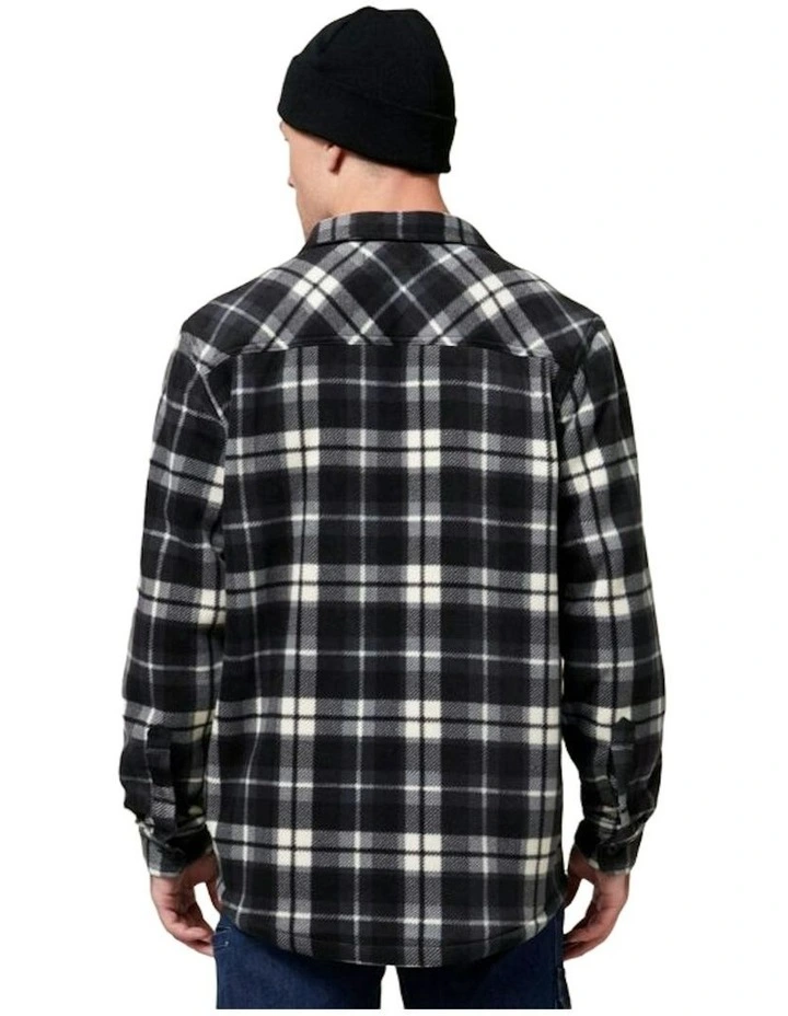 Legends Sherpa Fleece Jacket Shirt in Grey image 3