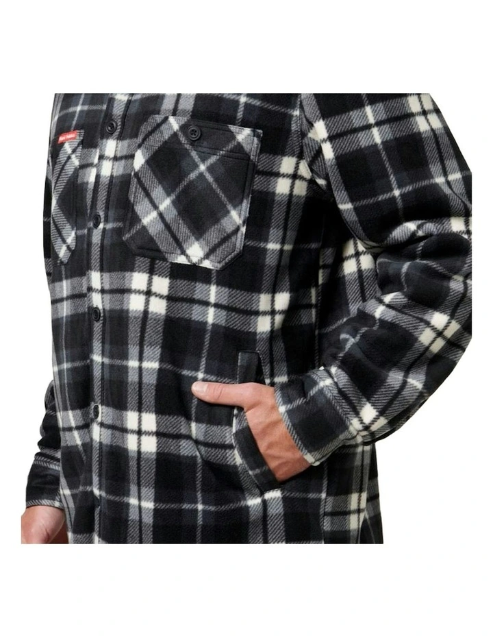 Legends Sherpa Fleece Jacket Shirt in Grey image 4