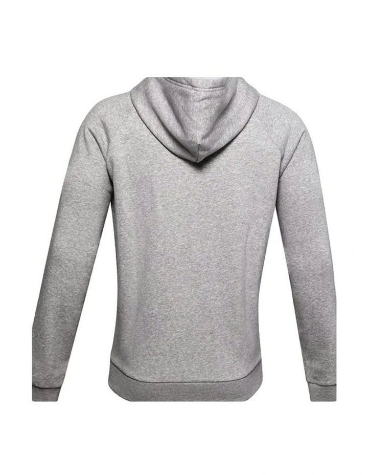 Ua Rival Fleece Big Logo Hoodie Sweatshirt Mod in Gray/Light Heather/Black image 5
