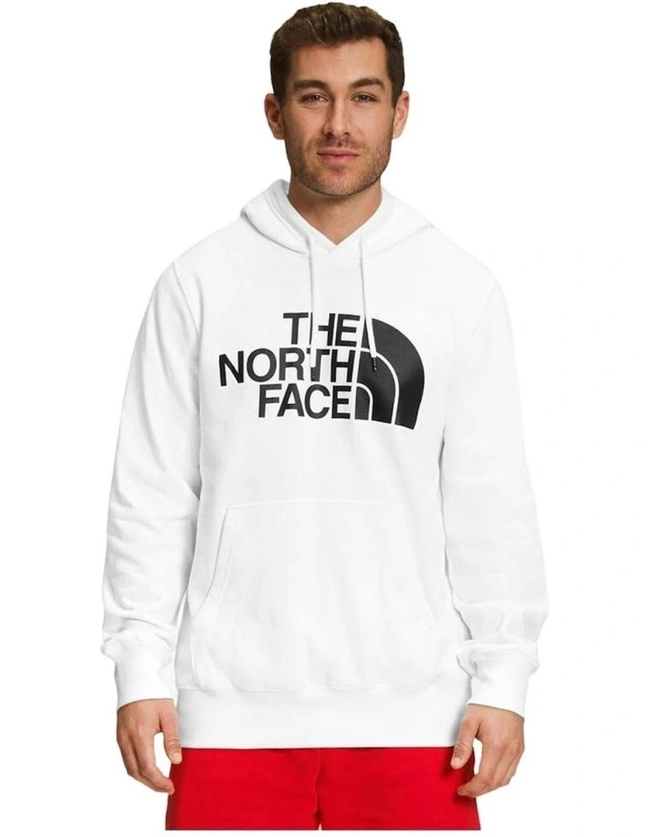 Half Dome Pullover Cotton Hoodie in White image 1
