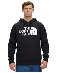 Half Dome Pullover Cotton Hoodie in Black