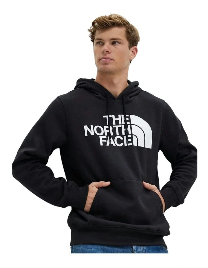 Half Dome Pullover Cotton Hoodie in Black image 3