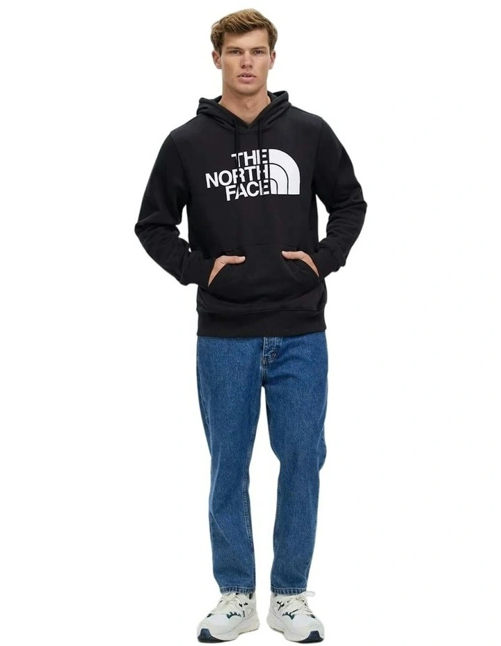 Half Dome Pullover Cotton Hoodie in Black image 4
