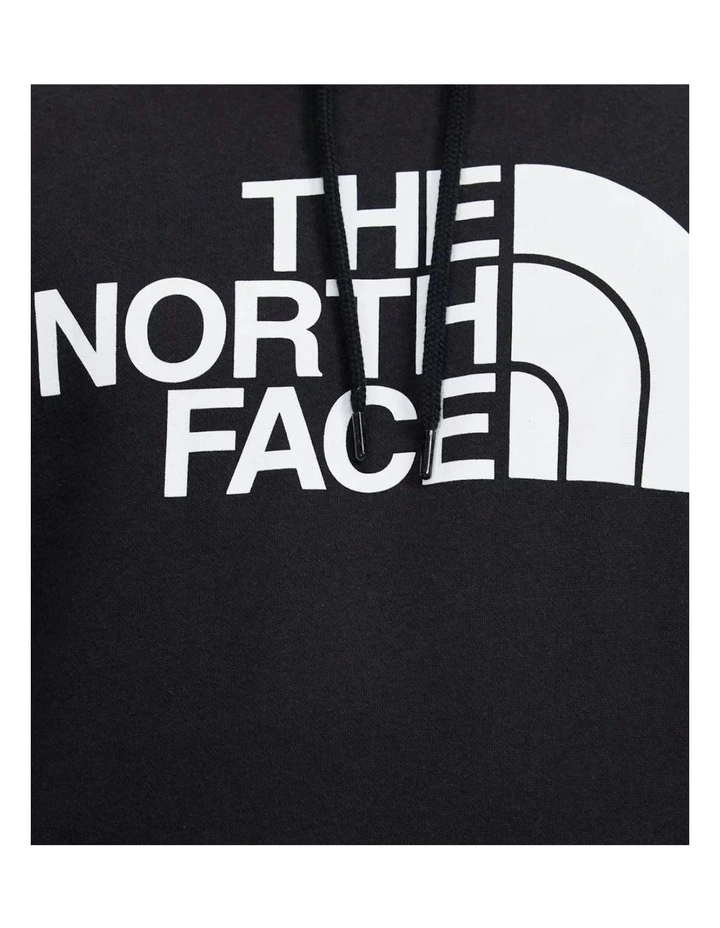 Half Dome Pullover Cotton Hoodie in Black image 5