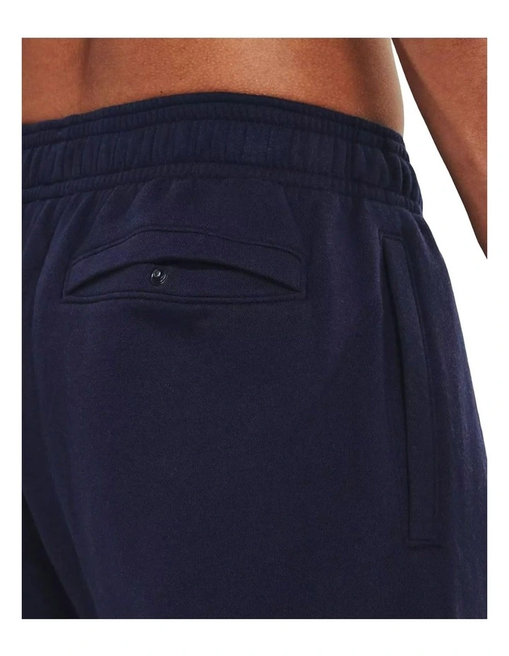 Rival Fleece Marco Branded Joggers in Navy image 4