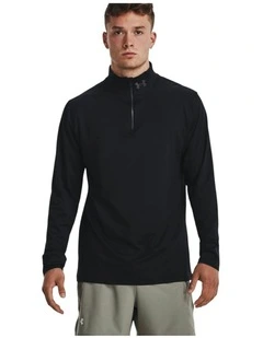Launch Pro Quarter Zip T-shirt in Black