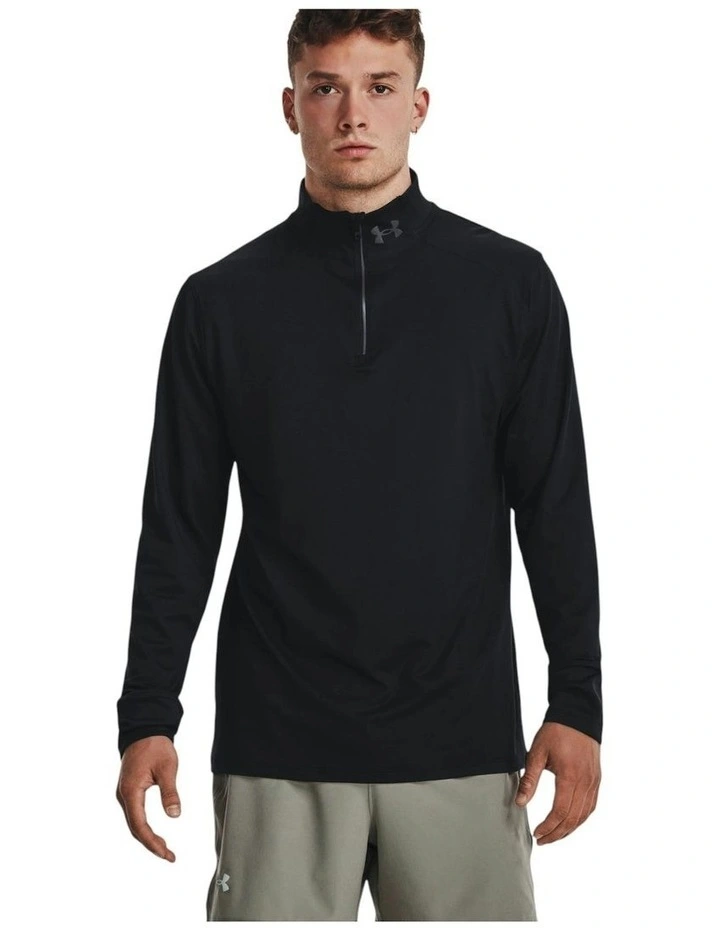 Launch Pro Quarter Zip T-shirt in Black image 1