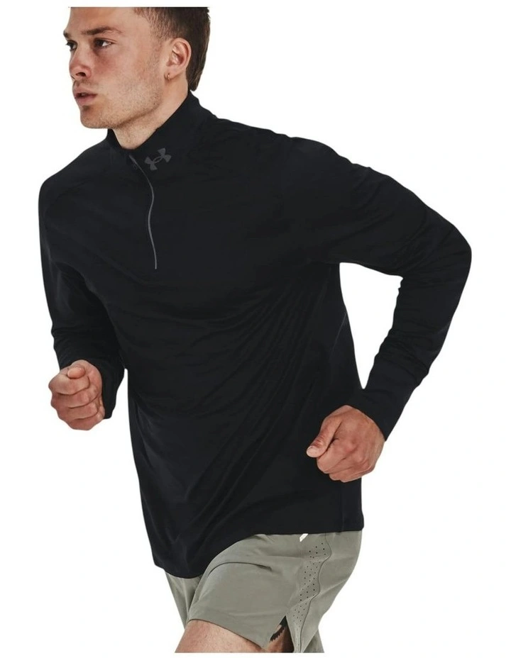 Launch Pro Quarter Zip T-shirt in Black image 5
