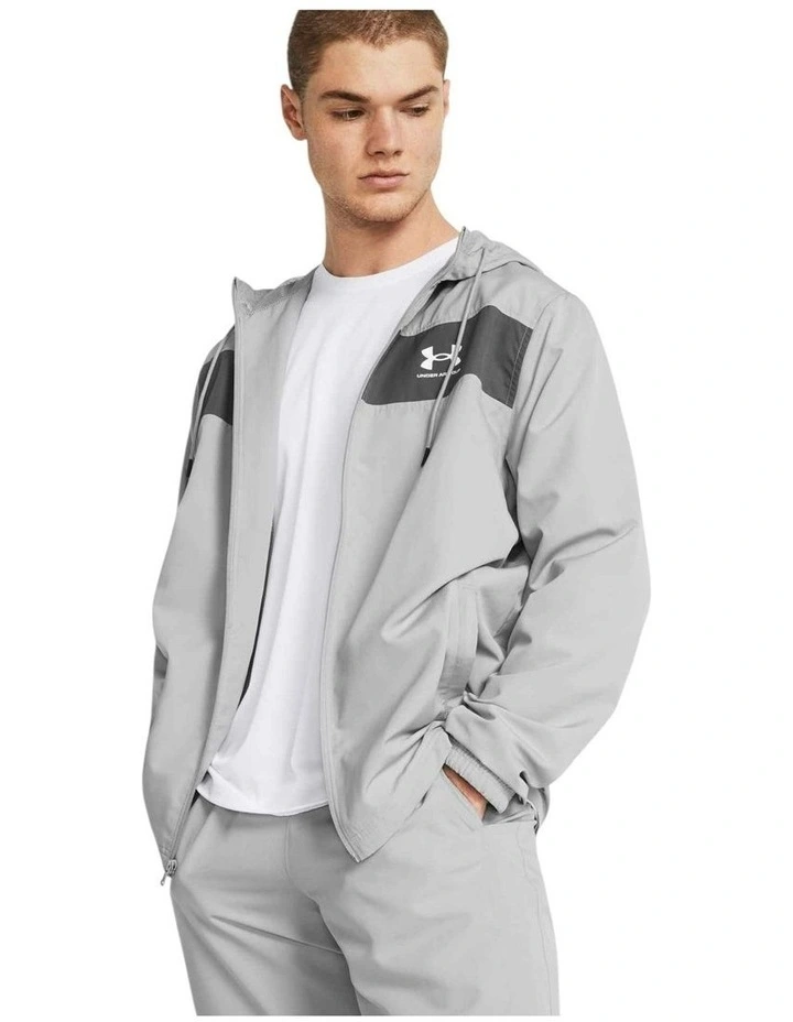 Sportstyle Windbreaker Jacket in Grey image 1