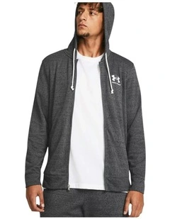 Rival Terry Full Zip Jacket in Grey