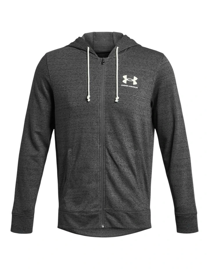 Rival Terry Full Zip Jacket in Grey image 3