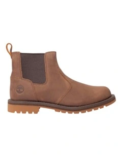 Mid Chelsea Falls Ankle Boots in Redwood