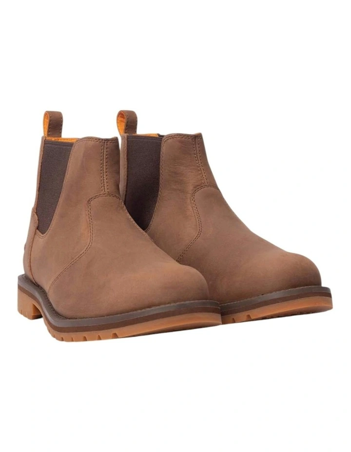 Mid Chelsea Falls Ankle Boots in Redwood image 2