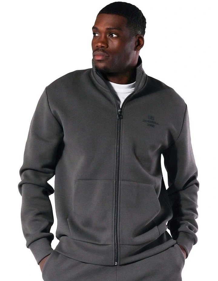 R Tech Leisure Track Jacket in Grey image 3