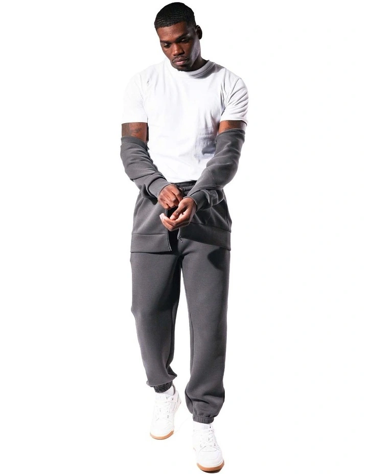 R Tech Leisure Track Jacket in Grey image 4