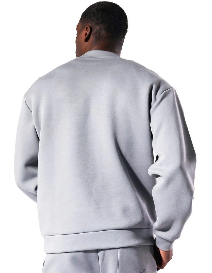 R Tech Leisure Crew Sweater in Ash Grey image 2