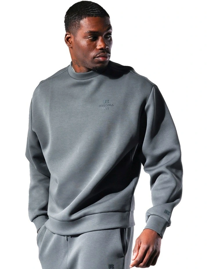 R Tech Leisure 1902 Crew Sweater in Green image 3