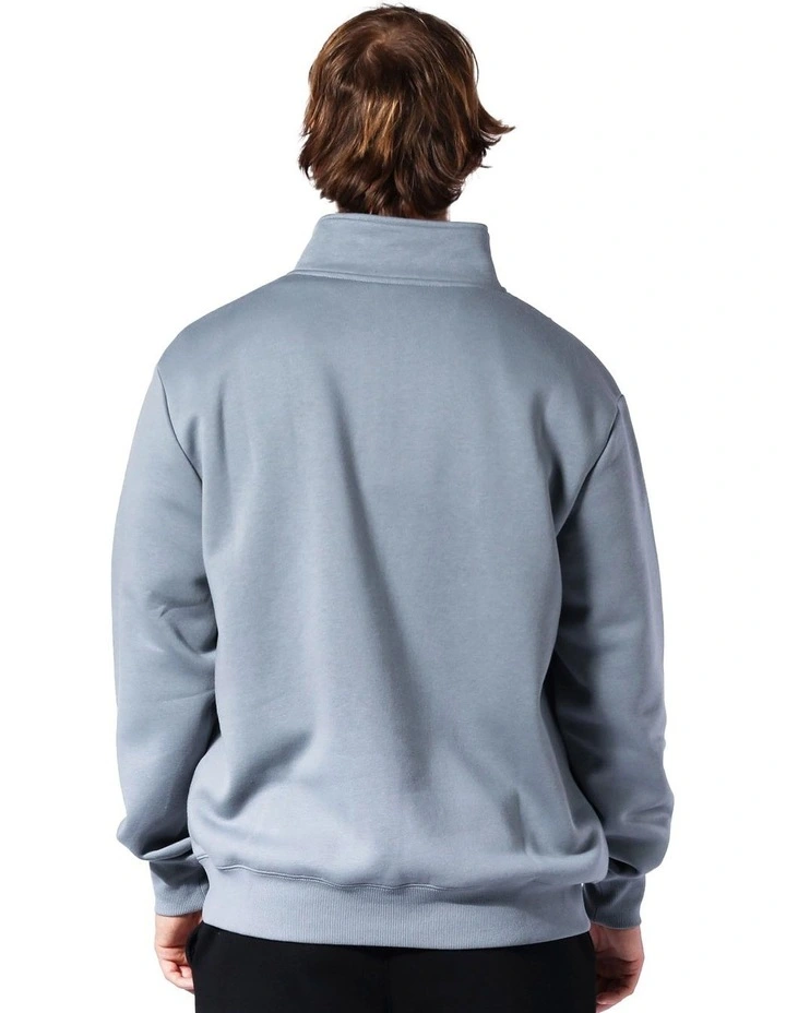 Brooklyn Quarter Zip Sweater in Grey image 2