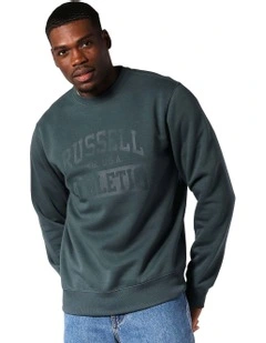 Stack Crew Sweater in Green