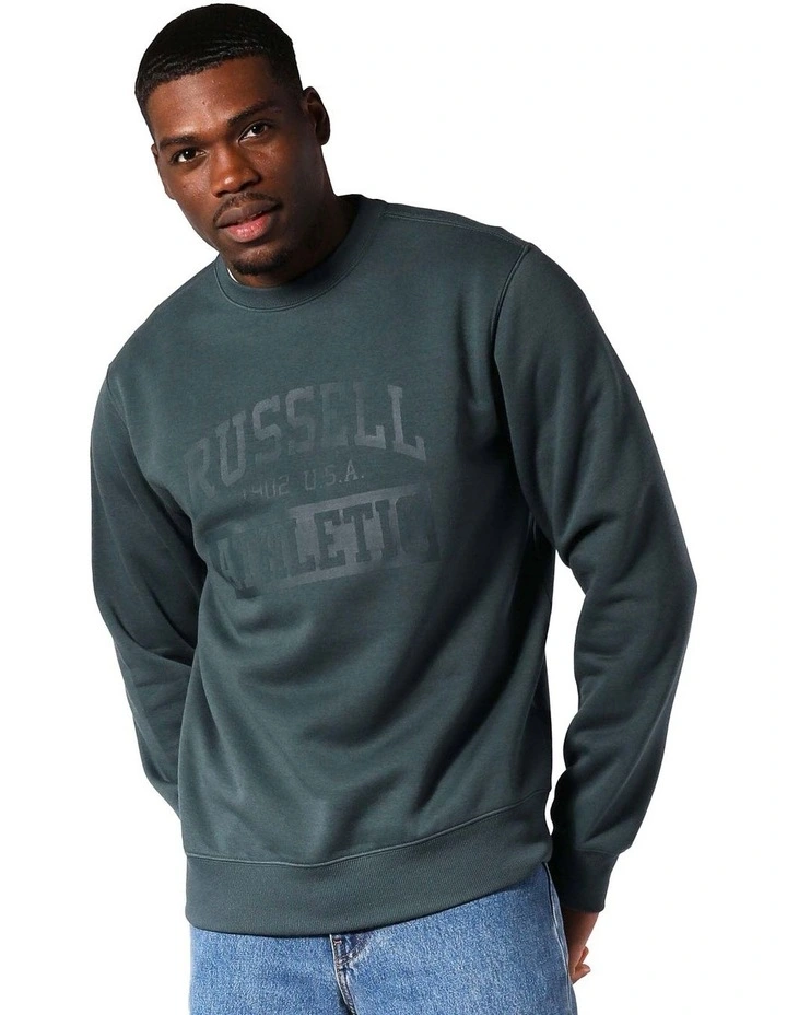 Stack Crew Sweater in Green image 1