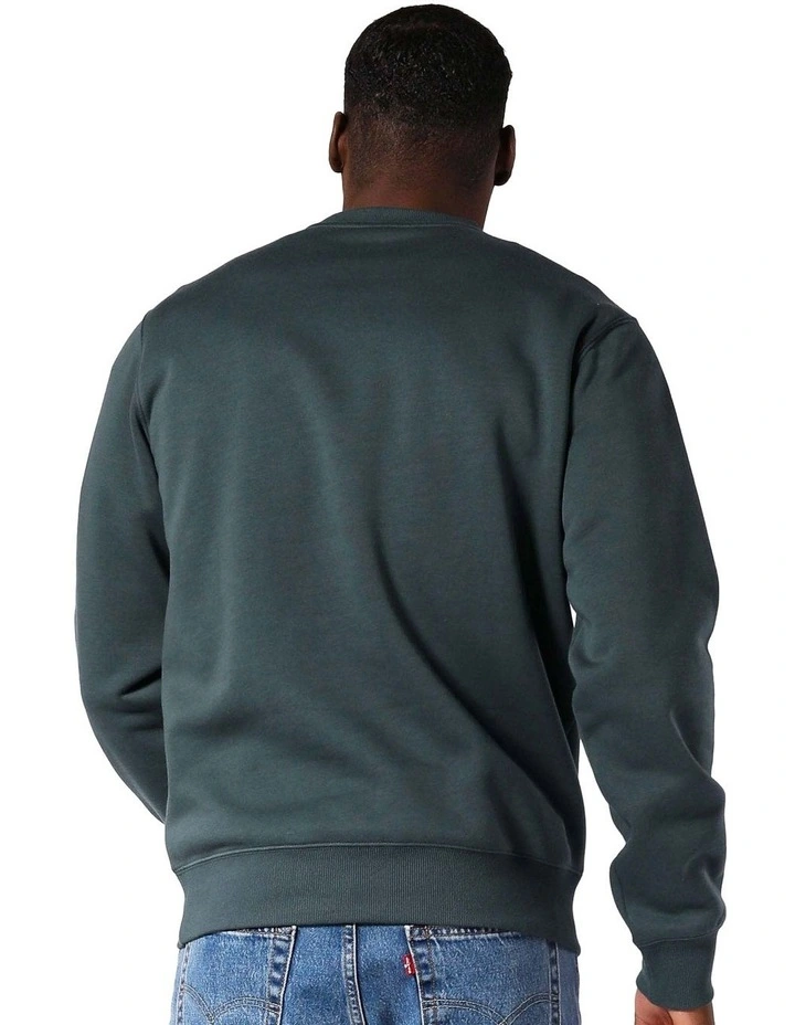 Stack Crew Sweater in Green image 2