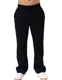 Brooklyn Straight Leg Trackpant in Black
