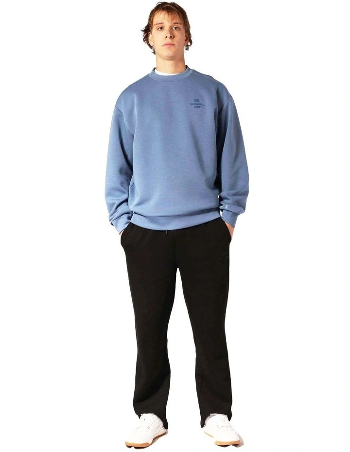 R Tech Leisure 1902 Crew Sweater in Blue Mirage image 5