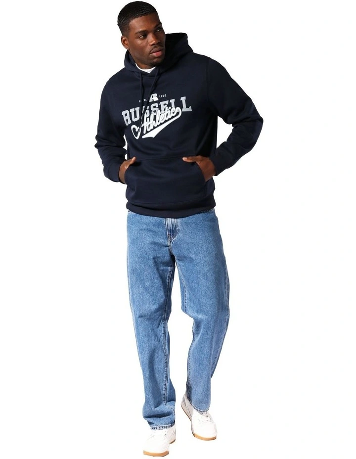 Brutalist Hoodie in Michigan Navy image 5