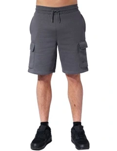 Brooklyn Cargo Track Shorts in Iron
