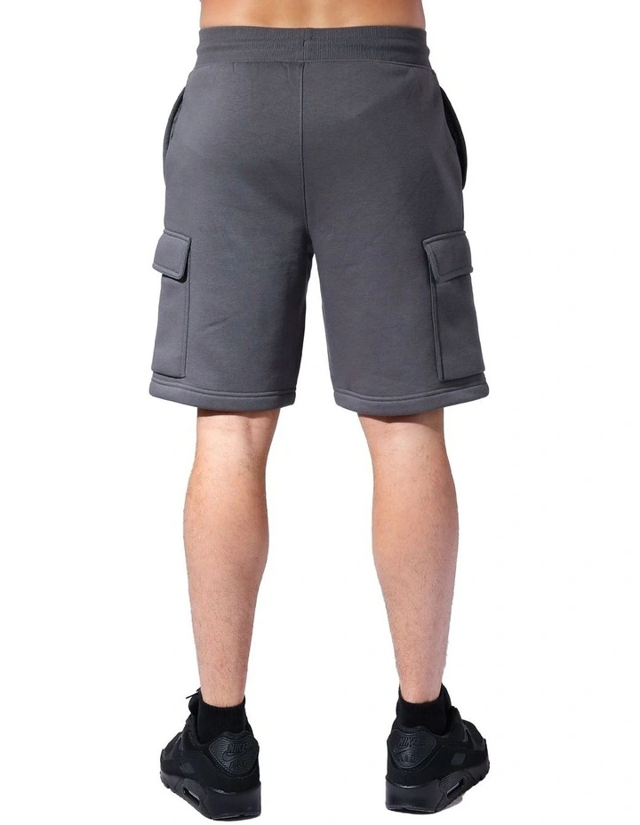 Brooklyn Cargo Track Shorts in Iron image 2
