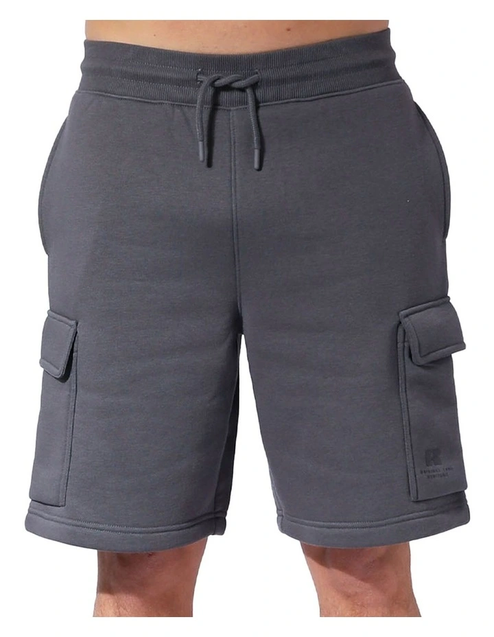 Brooklyn Cargo Track Shorts in Iron image 4