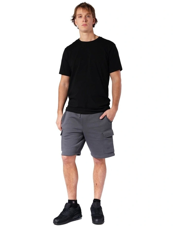 Brooklyn Cargo Track Shorts in Iron image 5