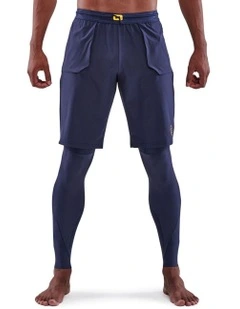 Travel And Recovery Long Tights in Navy