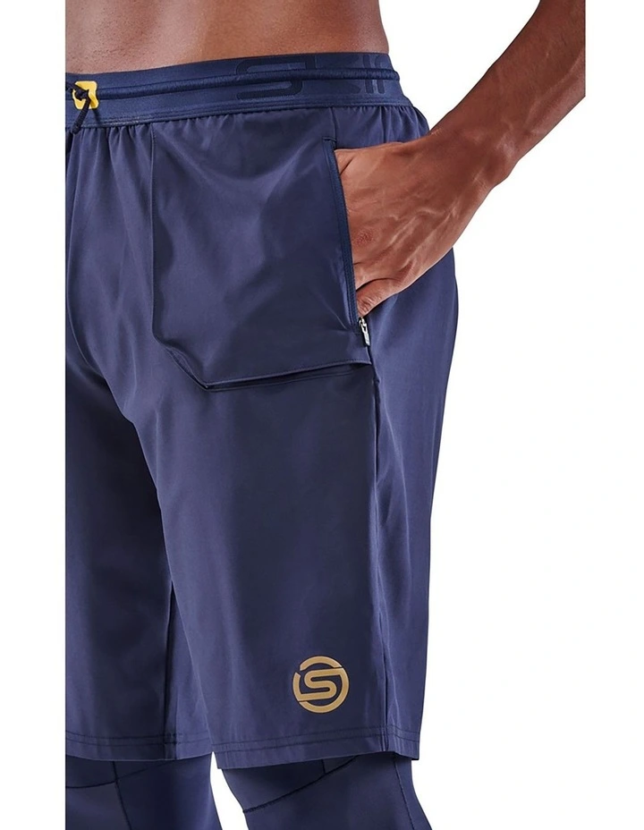 Travel And Recovery Long Tights in Navy image 5