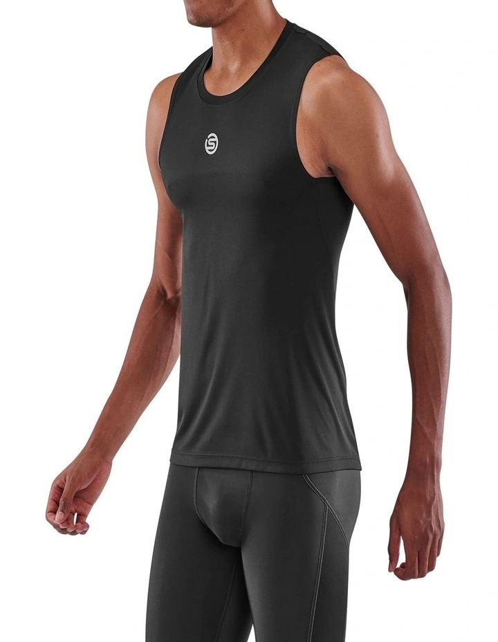 Series-3 Activewear Tank Top in Black image 4