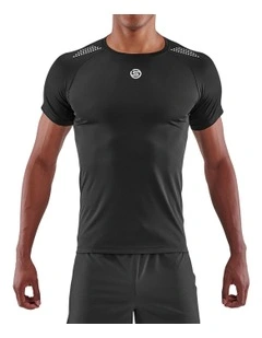 Series-3 Activewear Short Sleeve Top in Black