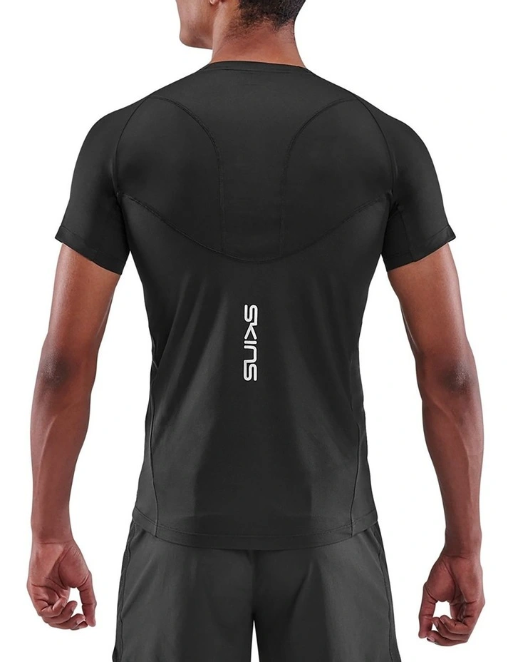 Series-3 Activewear Short Sleeve Top in Black image 2