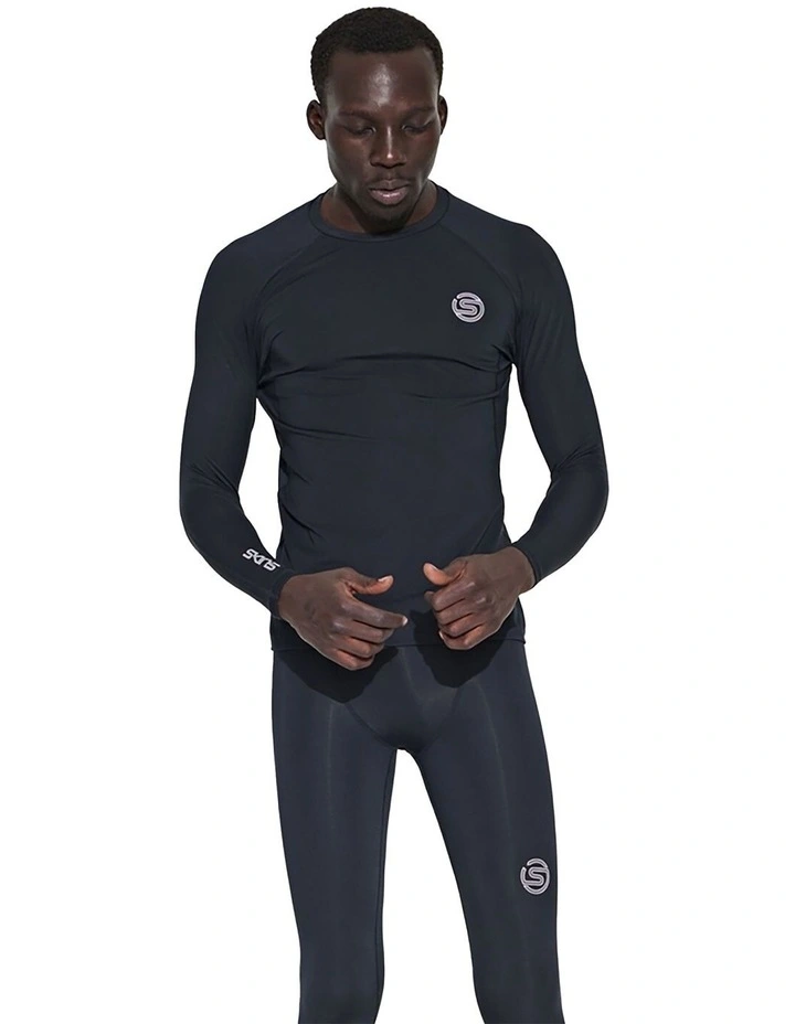 Gym Long Sleeve Top in Black image 1
