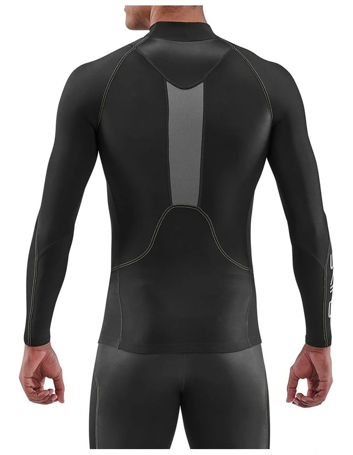 Thermal Long Sleeve Top in Black image 2
