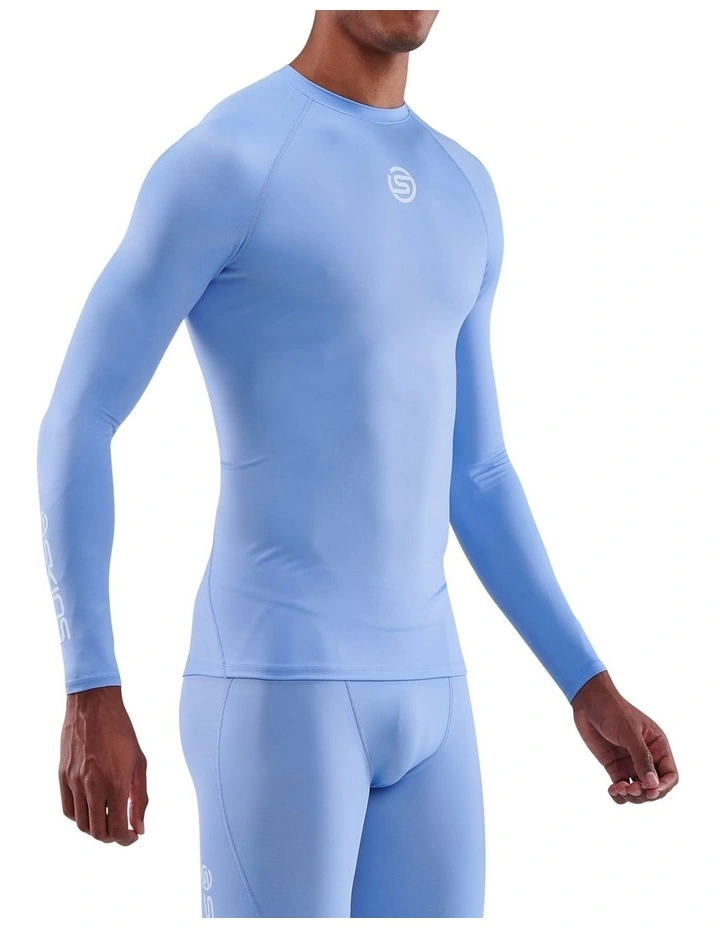 Active Long Sleeve Top in Sky Blue image 3