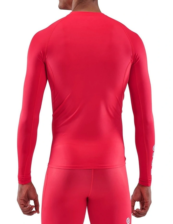 Gym Long Sleeve Top in Red image 2