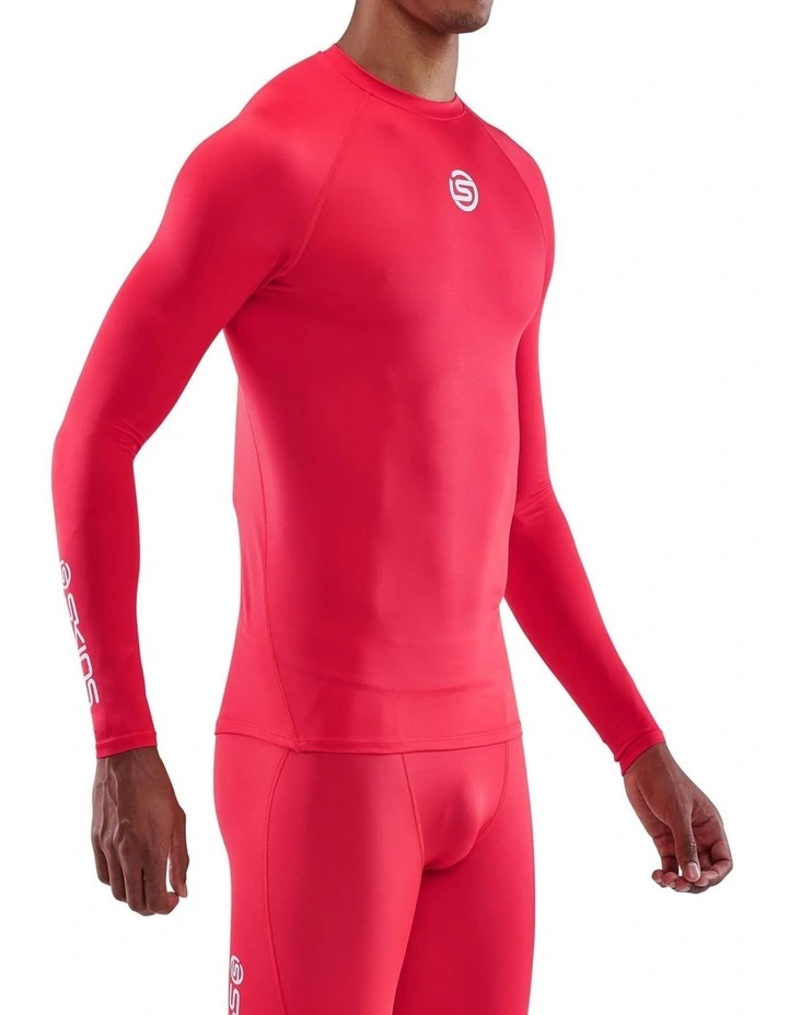 Gym Long Sleeve Top in Red image 3