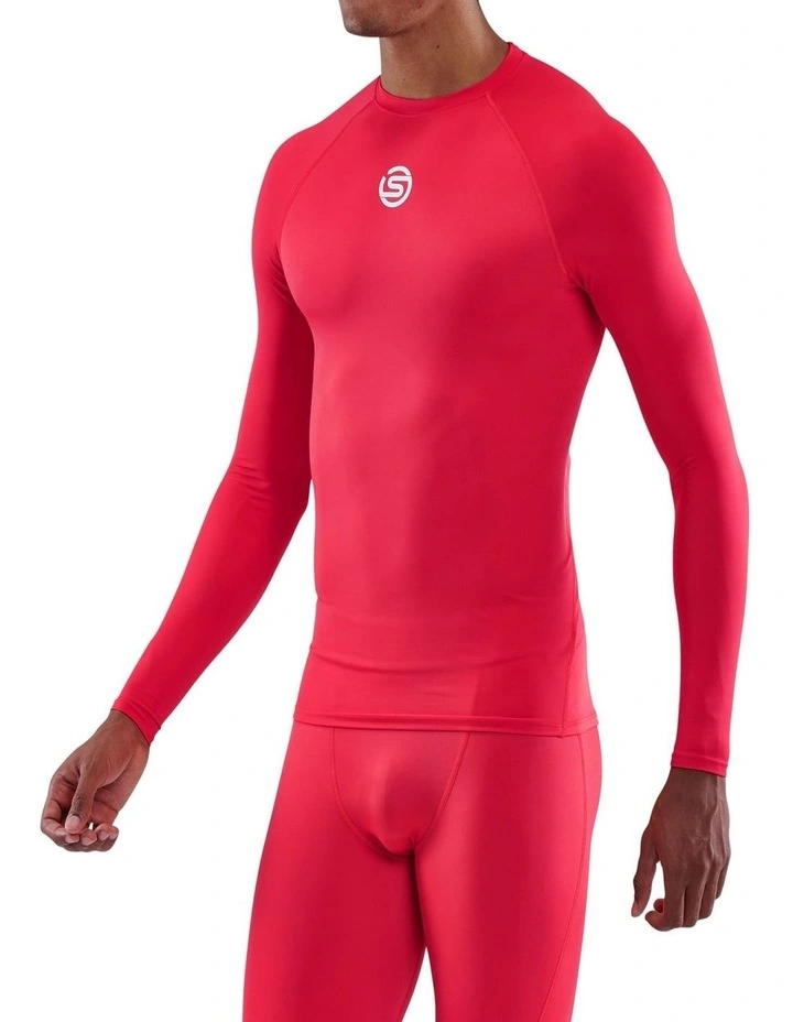 Gym Long Sleeve Top in Red image 4