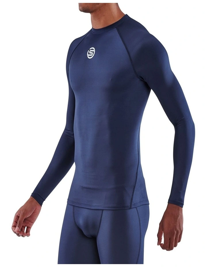 Active Long Sleeve Top in Blue image 4
