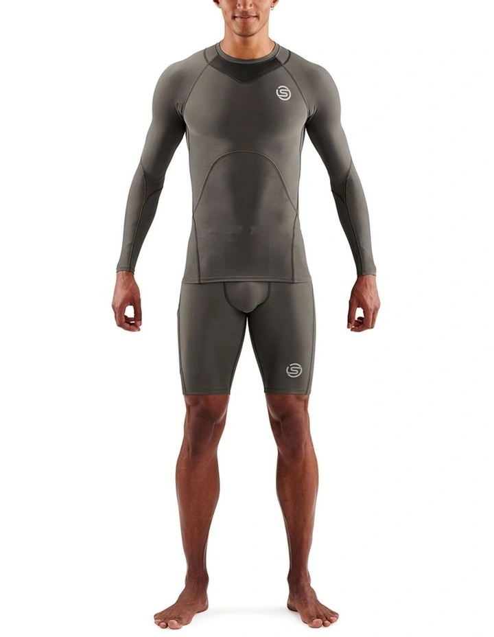 Active Long Sleeve Top in Charcoal image 1
