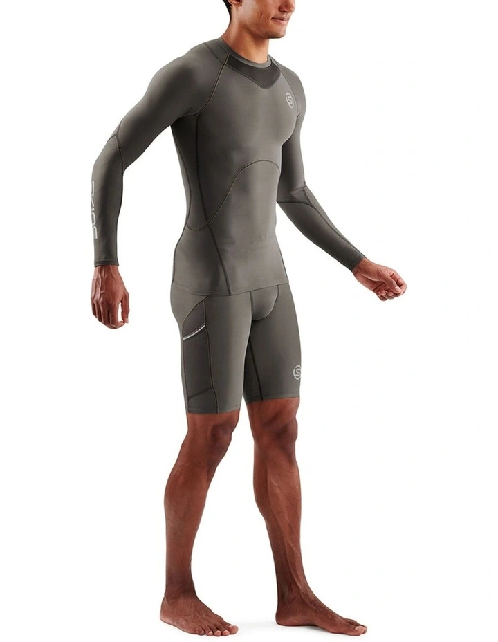 Active Long Sleeve Top in Charcoal image 3