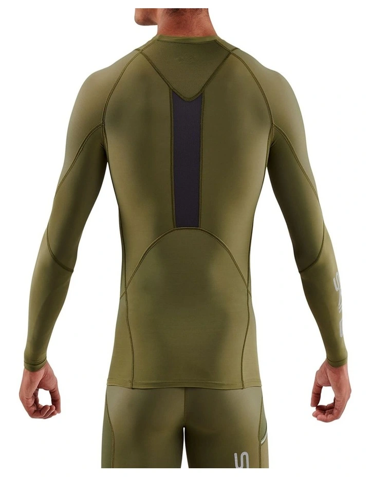Gym Long Sleeve Top in Khaki image 2