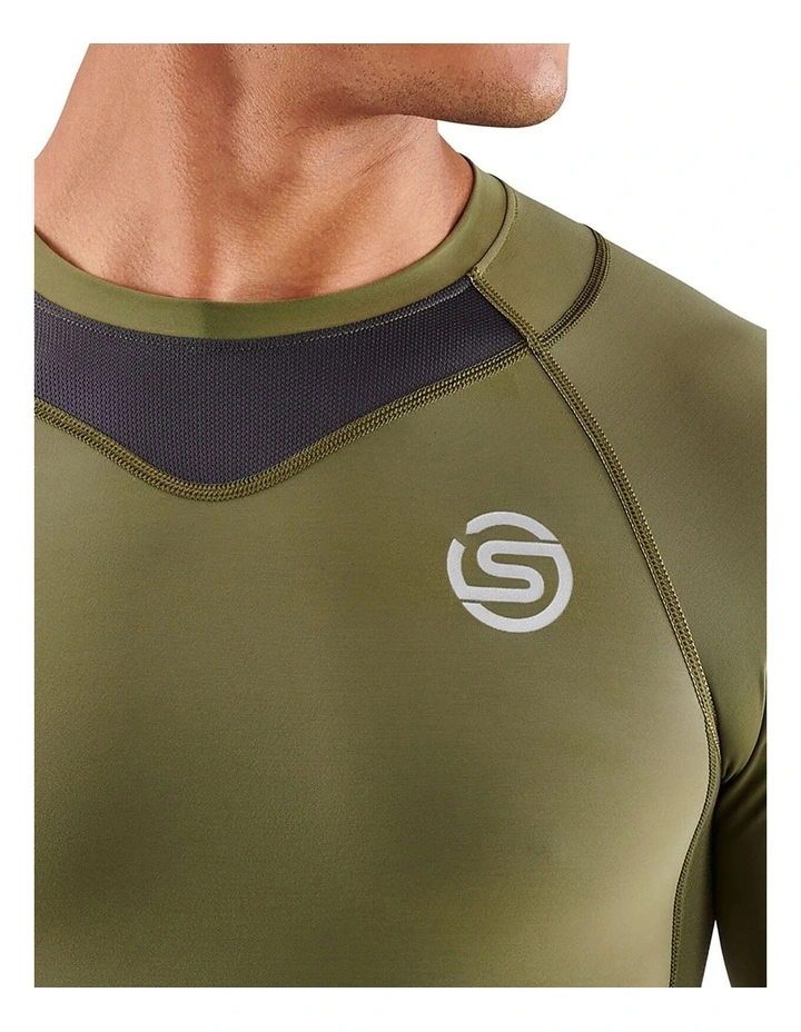 Gym Long Sleeve Top in Khaki image 5